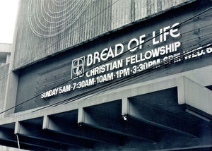 Den evangeliske kirke 'Bread of Life' (Livets brød) i Manila, Filippinerne. Januar 1993