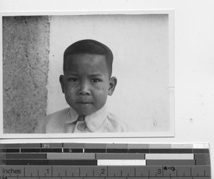 A young boy at Guangzhou, China, 1938