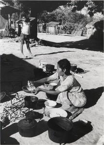 Preparation of the meal, in Madagascar