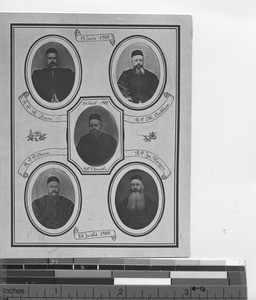 Five priests massacred by Boxers at Chihli, China, ca.1900