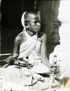 Boy priest, Siwan, India, ca. 1906