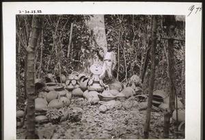 Place where the pots of the deceased are kept