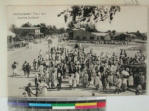 Agricultural exhibition at Avenue Audéoud, Morondava, Madagascar, 1933