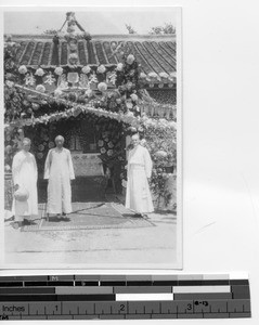 Fr. Leo W. Hewitt and others at Chagou, China, 1930