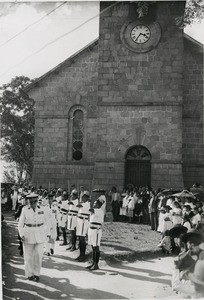 Celebration of the centenary of the massacre of the christian malagasy martyrs, in Faravohitra, Madagascar