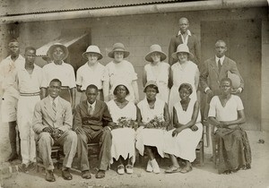 Wedding group, Nigeria, ca. 1933