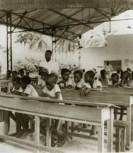 Primary school of Edea, in Cameroon