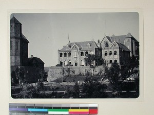 French military headquarters "Etat Major" building in Andohalo, Antananarivo, Madagascar, ca.1900