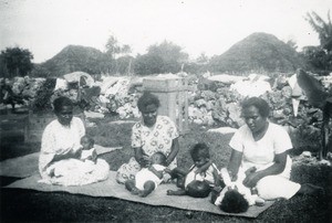 Babies brought up by women at the nursery of Moria Health center