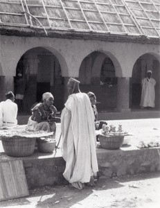 Market of Foumban, in Cameroon