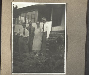 Cameroon. The missionaries Keller, Bärtschi, Wildi, with Mrs Wildi