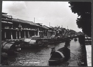 "China: Canal Street in Canton."