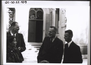 Im Mai 1945 verabschiedete Missionsleute: Miss. Bächthold, Miss. Peyer, Miss. Keller, Frln. Meister