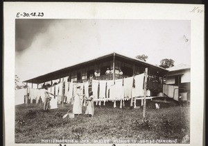 Mission station in Bombe (Cameroon). Rev. & Mrs Chapuis, Greule, G. Spellenberg