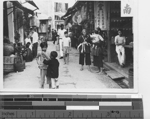 A road scene the village of Stanley in Hong Kong, China, 1939