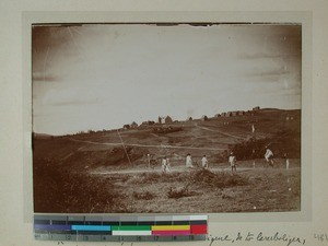 Ivory, Seminary for Pastoral Education, including teacher and students buildings, Fianarantsoa, Madagascar, ca.1900