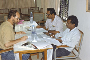 JELC Consultation, Gurukul, October 1993. From left to right: Rev. Lothar Hoch, NMZ - The Lawye