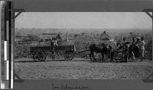 A bullock-trolley, Tanzania