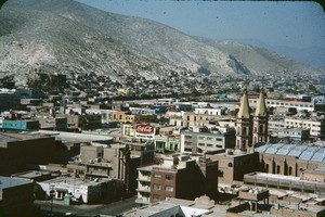 City with a Coca-Cola advertisement