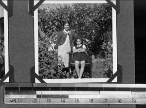 Portrait of two Kroneberg daughters, South Africa