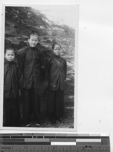 Orphans studying for the sisterhood at Luojing, China, 1937