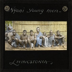 "Ngoni young men, Livingstonia", Malawi, ca.1895