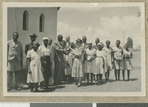 Presentation ceremony, Chogoria, Kenya, ca.1953