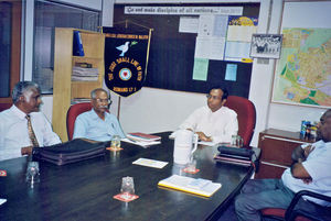 Evg. Lutheran Church in Malaysia/ELCM. Church Council Meeting, 1999. From left to right: No. 2