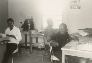 Secretaries of the Eglise évangélique du Gabon, in Libreville, Gabon