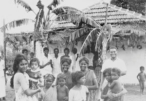 Arcot, South India, Consecration of a self-built church at Vaithijanatapuram (nearTholudur), Va