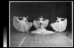 Dance performance at Women's College, Yenching University, Beijing, China, May 1938