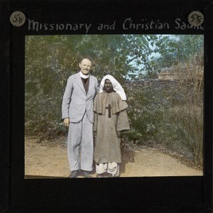 Missionary and Christian Sadhu, Jammu, ca.1930