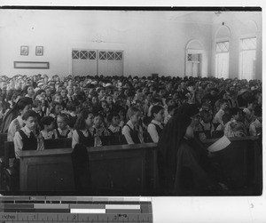 Students at the Russian School at Dalian, China, 1937