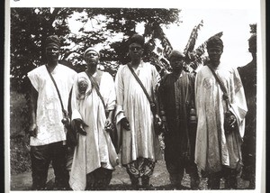 A sub-chief with his attendants in Bamum