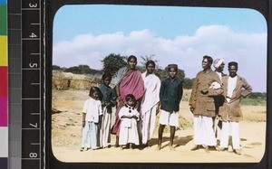 Indian catechist, wife and family, India, s.d