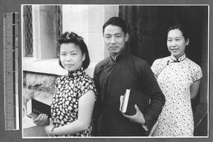 Students at Shantung Christian University, Jinan, Shandong, China, 1941
