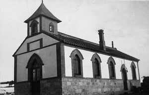 Newly established church in Wangchiatsun in the Chinchow district. Inaugurated november 1930