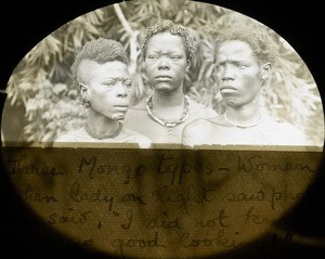 Three Mongo types - Women, Congo, ca. 1900-1915