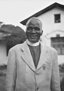 Rev. Andrea Kajerero (1877-1982), den første afrikanske protestantiske præst i Buhaya, Tanganyika (fra 1964 Tanzania), 1958