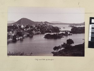 City and Lake, Udaipur, India, ca.1885