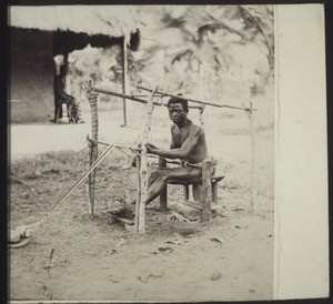 Weaver at work