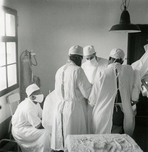 Surgery in the mission hospital of Bangwa, Cameroon