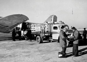 Peking airfield 16.12.1948. The evacuation during the civil war in China was made here by the L