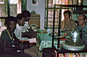 Bangladesh Lutheran Church/BLC. Meeting at Elsebeth and Jens Fischer-Nielsen in Rajshahi, ca. 1