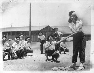 "How life goes between work hours for Japanese evacuates now living at the Manzanar relocation center