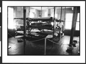 Angel Island Chinese immigrant detention center, dormitory room interior. San Francisco Bay, San Francisco, California, 2003