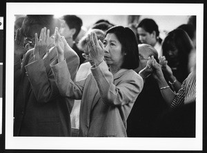 Women in prayer, Los Angeles, 1999