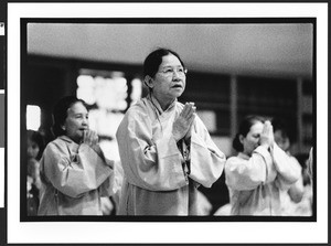 Women of Vietnamese origin praying at Chua Duc Vien Pagoda, or Perfect Harmony Temple, San Jose, California, 2002