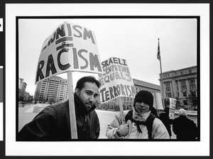 Muslim prayers and rally, Freedom Plaza, Washington, D.C., 2002