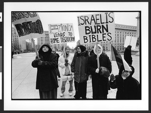 Muslim prayers and rally, Freedom Plaza, Washington, D.C., 2002